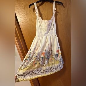 Multi print boho mini dress